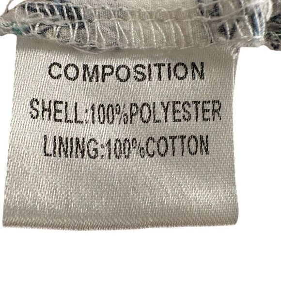 Off The Shoulder Midi Dress Ruffle White Green Floral Size 4 Pretty Little Thing - Picture 7 of 9